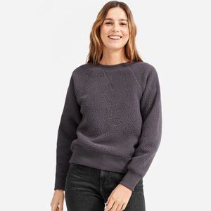 Everlane ReNew Fleece Raglan Sweatshirt Pewter